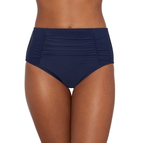NWT DRAPER JAMES RSVP Side Shirred High-waisted Swim Bottoms Size XS - Picture 1 of 8